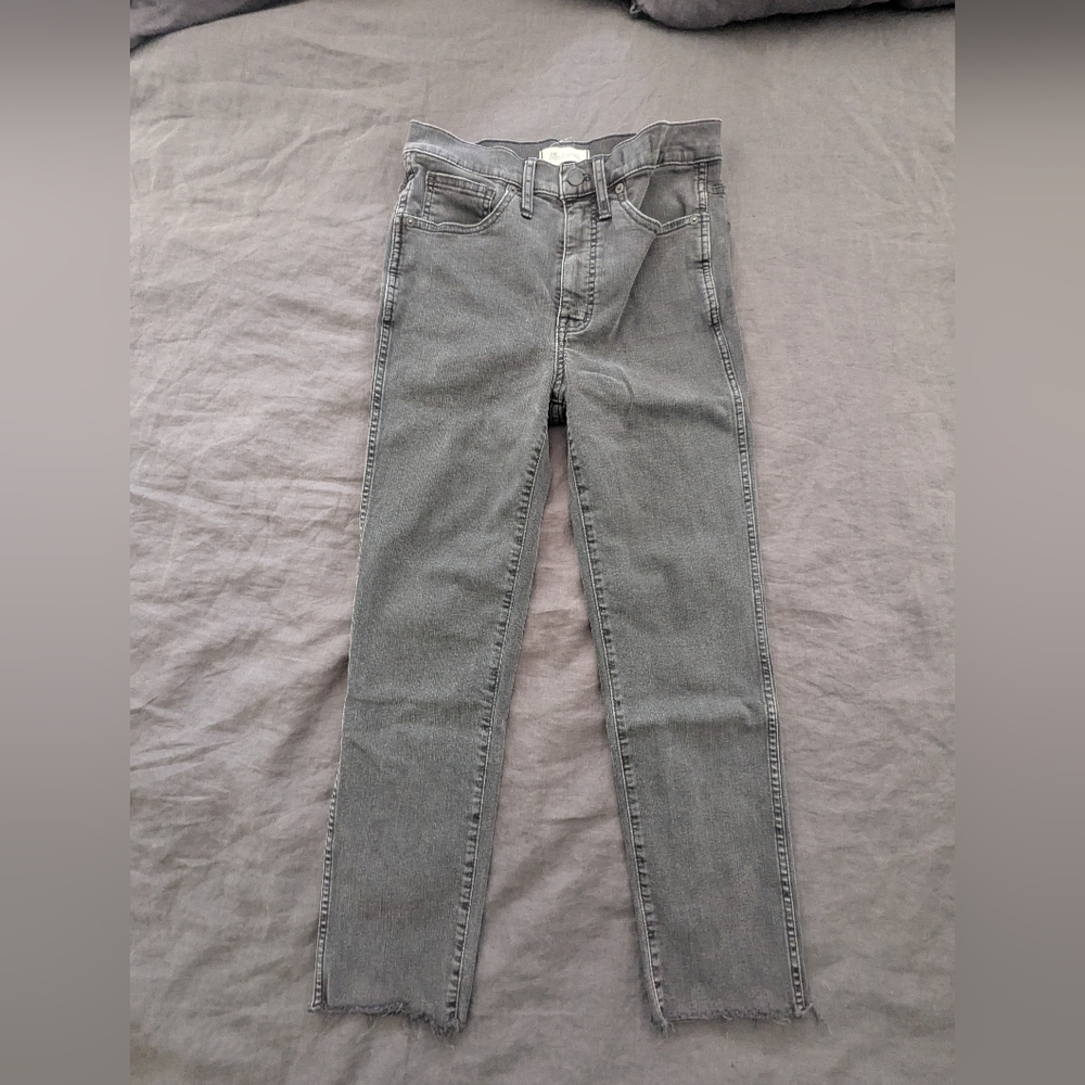 Madewell Stovepipe High Waisted Raw Hem